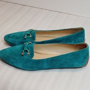 Talbot's Green Shoes Size 7M LEATHER